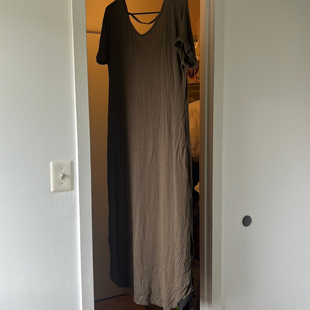 T shirt maxi dress with pockets